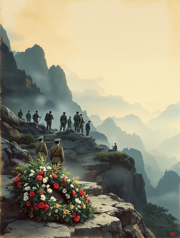 高山下的花环（1984）历史影视海报